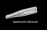 One Box of 100 ($55.66 per box) Snaptile Sterile Disposable Piercing Forceps (Circular)
