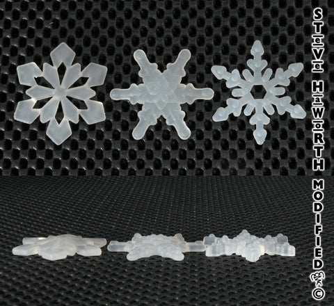 25.4mm x 3.8mm Snowflake - Hollow Leg (Design C)