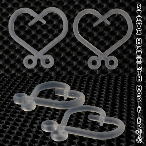 Silicone Hook Heart 47.63mm Wide  X  50.8mm Tall x 6.35mm Thick