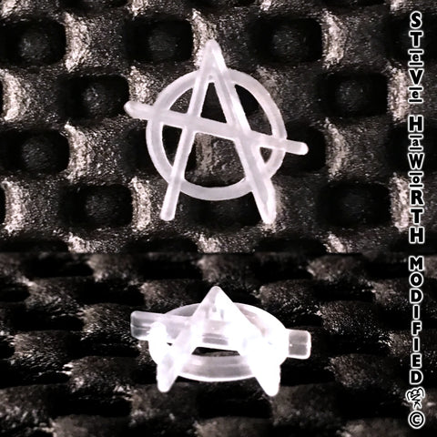Anarchy Symbol - Miniature 12.7mm x 2.54mm