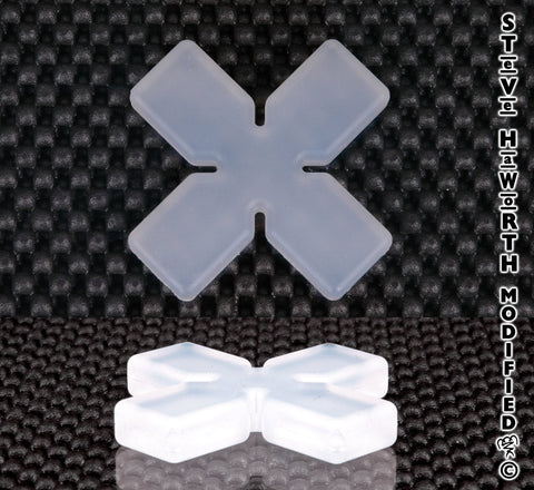 Silicone Square End X/Cross 63.5MM Wide X 9.53MM Tall.