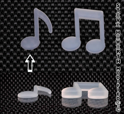 50.8mm wide X 6.4mm Tall  Single Music Note.